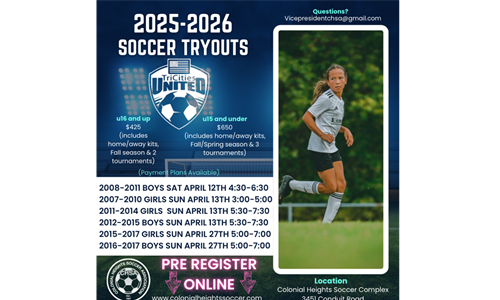 Travel Tryouts for Fall 2025 / Spring 2026