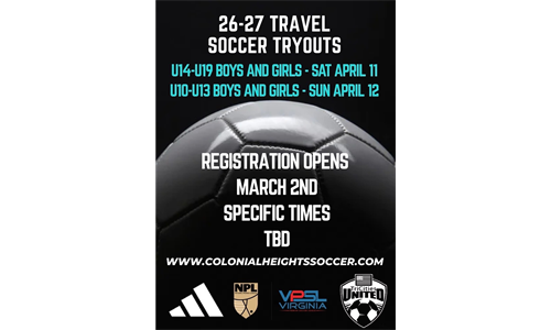 Travel Tryouts for Fall 2026 / Spring 2027